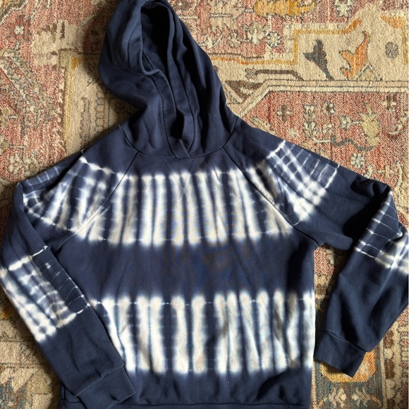 Madewell Cotton Retro Hoodie in Blue Tie Dye - Picture 1 of 3